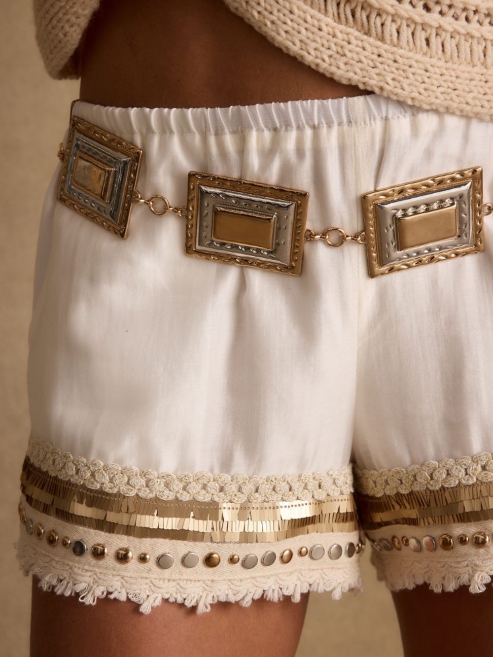 12th Tribe Lioran Gold and Silver Statement Belt Size O/SO/S